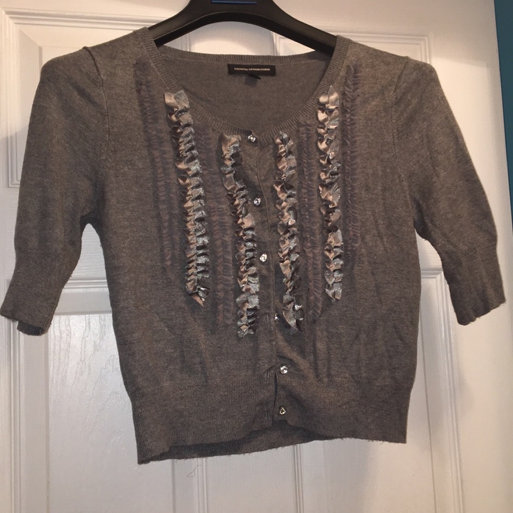 Gray Express Cardigan